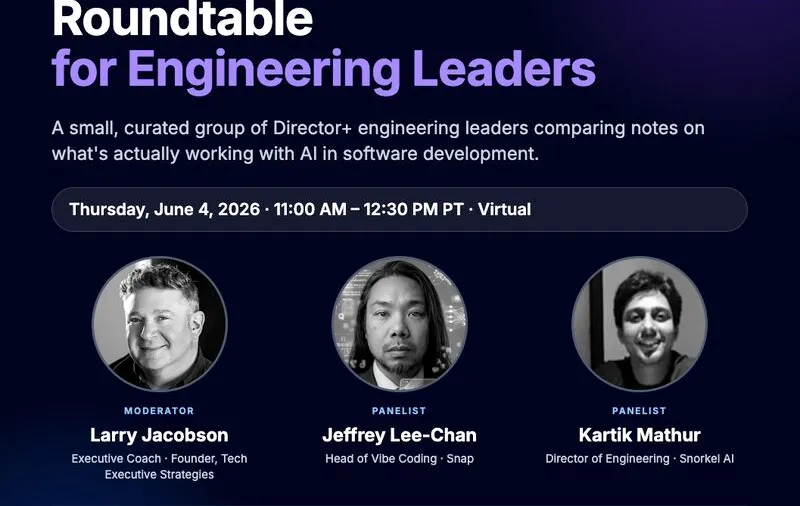 Hosting a Free Roundtable for Director+ Engineering Leaders on AI Adoption